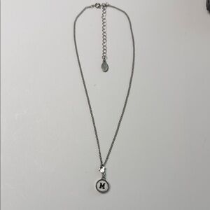 Disney Initial Pendant Necklace M